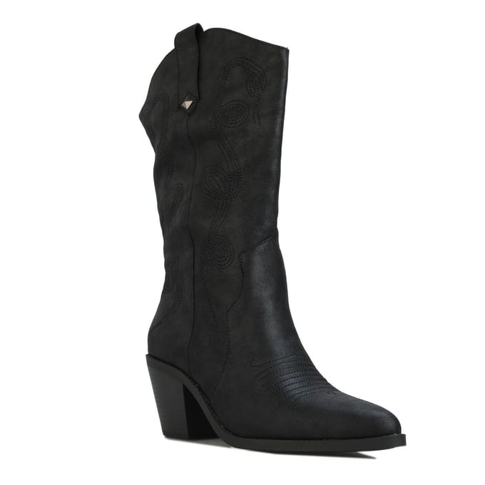 Women's Rocket Dog Feria Cowboy Boots in Black