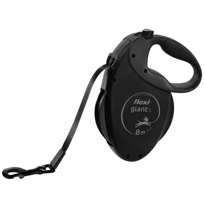flexi Black Edition harnasriem 8 m maat L: tot 50 kg voor honden