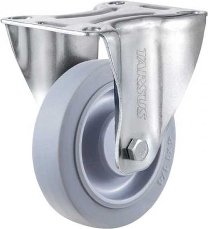 Bokwiel 125 mm 120 kg TPR rubberband extra stil - TARSUS