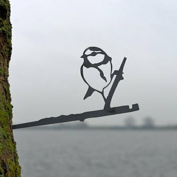 Birdwise tuindecoratie pimpelmees cortenstaal