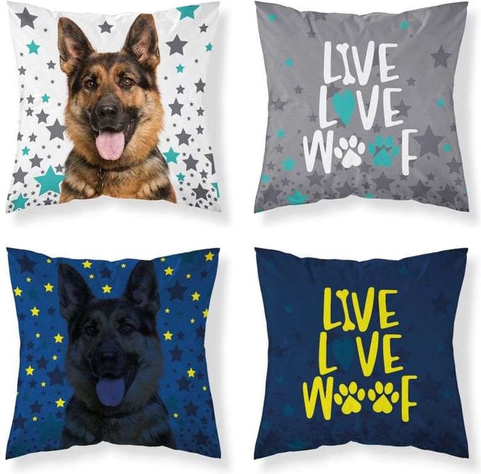 Herder Sierkussen Glow in the Dark 40x40cm incl vulling Hond kussen