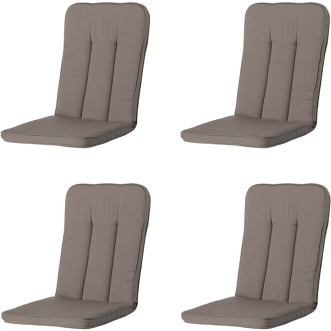 Madison - Tuinkussen Exelsior/primero/Balero Rib liver - Ca. 110x48 cm - Set van 4