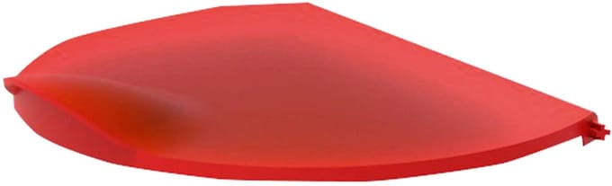Exacompta Deksel voor sorteerbak Tri Bin EcoBlack - Rood - 400107D