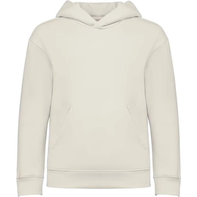 Native Spirit Duurzame oversized kindersweater met capuchon NS438 - Ivory - 8/10 ans