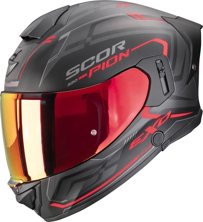 Scorpion EXO-530 Slope Matt Black Red - Integraalhelm - Maat M - Motorhelm - ECE 22-06 gekeurd
