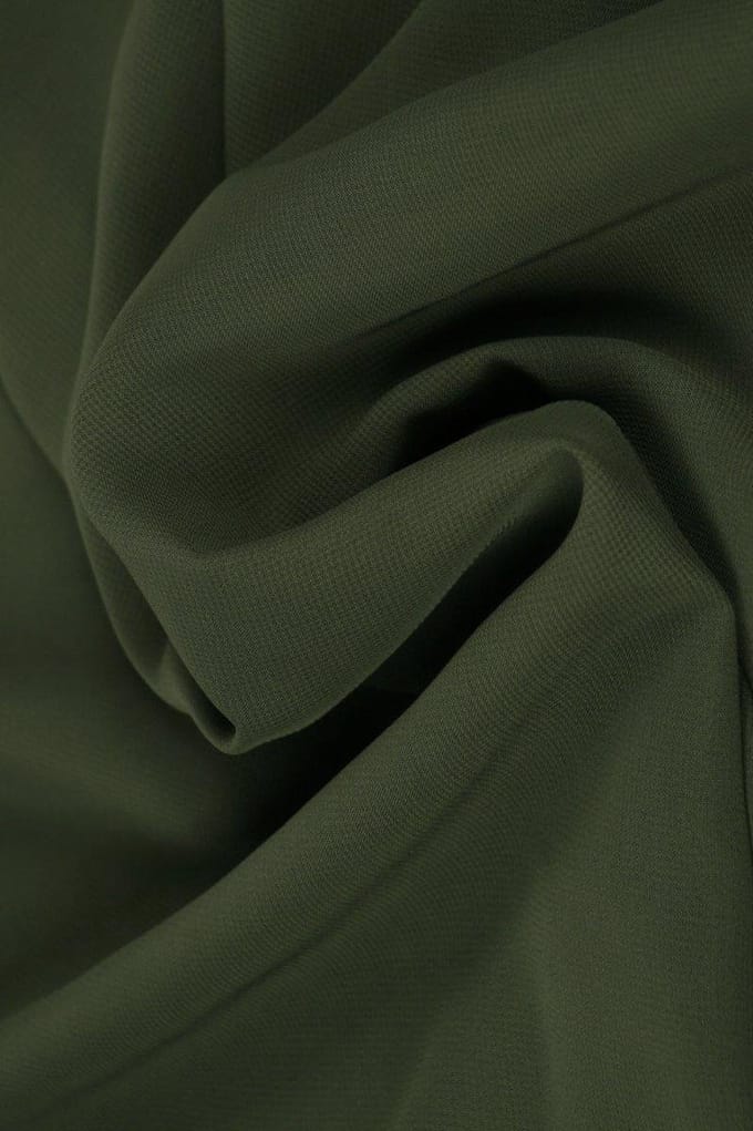 Chiffon stof - Donkergrijs - 15 meter