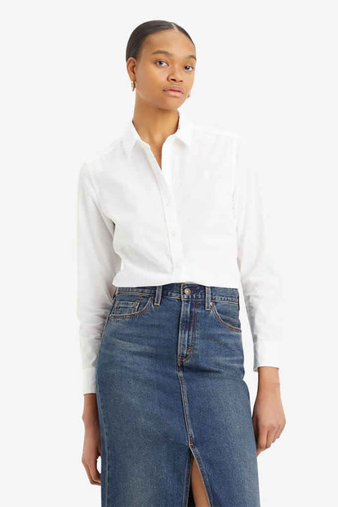 Levi's Classic Shirt Size: S | Button-Down Shirts Outlet | Dames | Wit