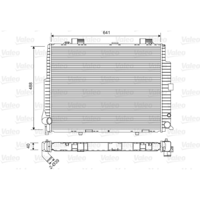 Radiator, motorkoeling VALEO 734796