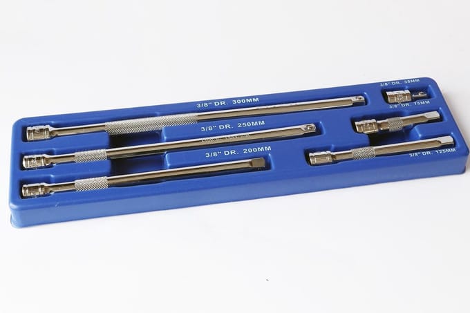 Verlengstukkenset 3/8" 6-delig