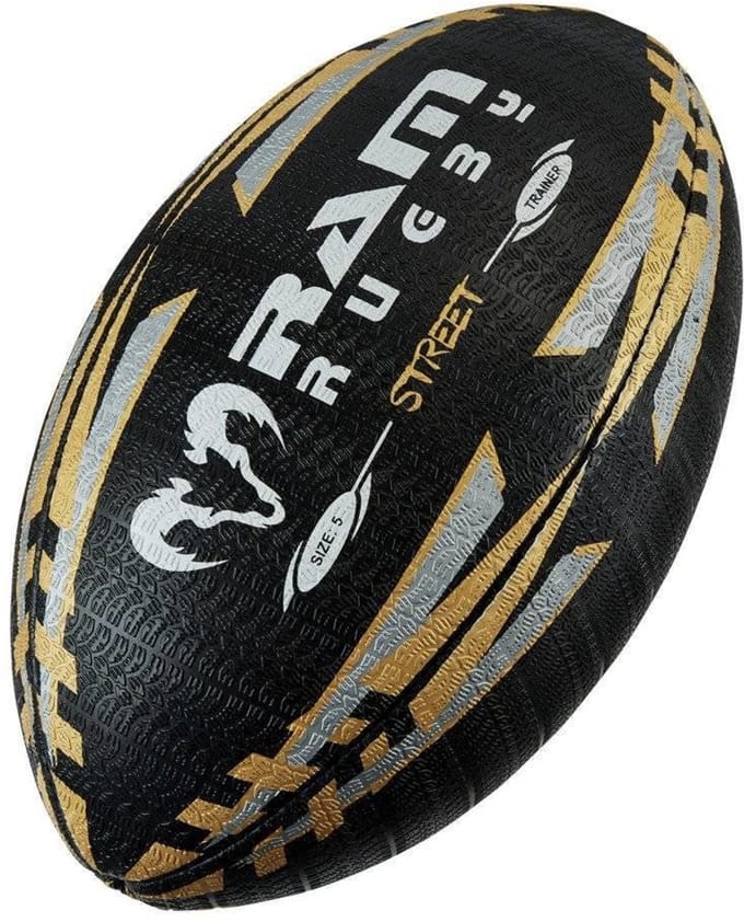 RAM - Straat Rugbybal - Drielaags polykatoen - 3D grip - Topmerk - Maat 3