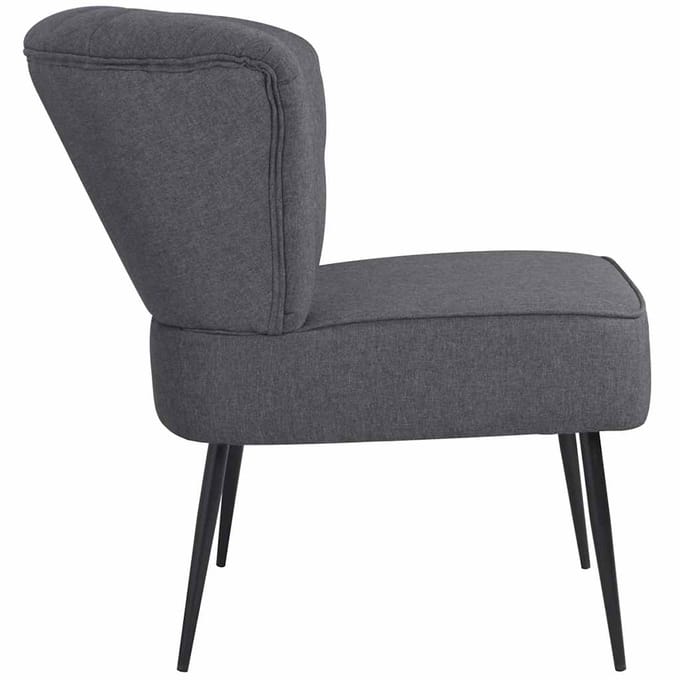 vidaXL Cocktailstoel stof donkergrijs