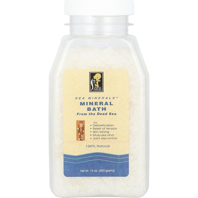Sea Minerals, Bain minéral de la mer Morte, 1 lb (453 g) beige