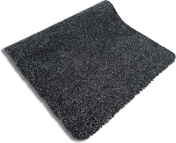 JYG Deurmat XL KATCOT SUPERABSORB katoen zwart/antraciet 80 x 100cm - droogloopmat