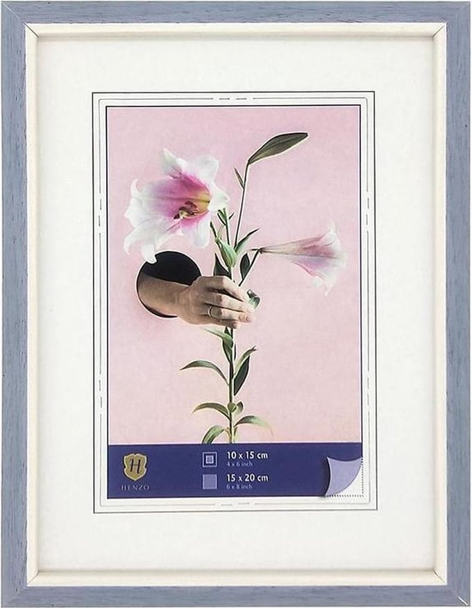 Fotolijst - Henzo - Lily - Fotomaat 15x20 cm - Blauw