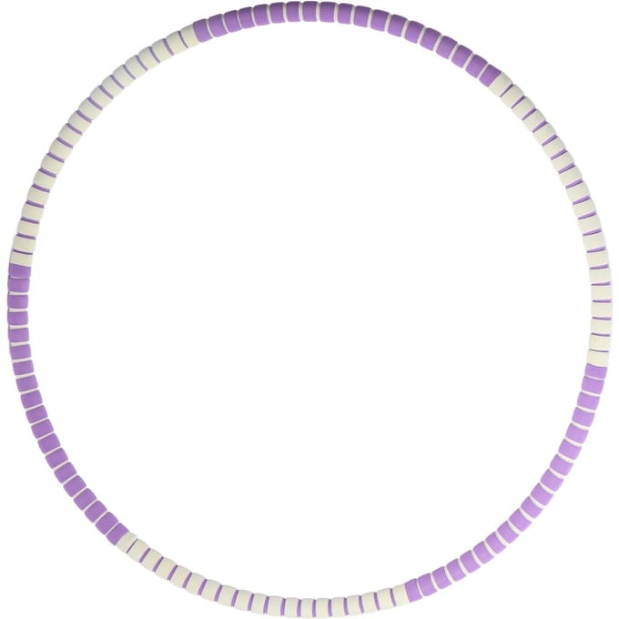 Hula Hoop Afneembaar Roestvrij Staal Spons Snel Strakker Buik Verzwaard Hoepel voor Sport Oefening white