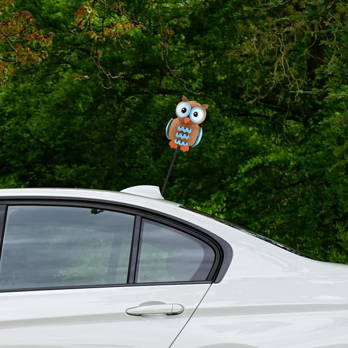 Balle d'antenne de voiture Balle EVA Toppers d'antenne Poupée anti-collision Balle de décoration gray
