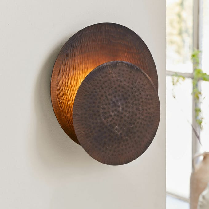 LOBERON Wandlamp Tahmoh antiekbruin