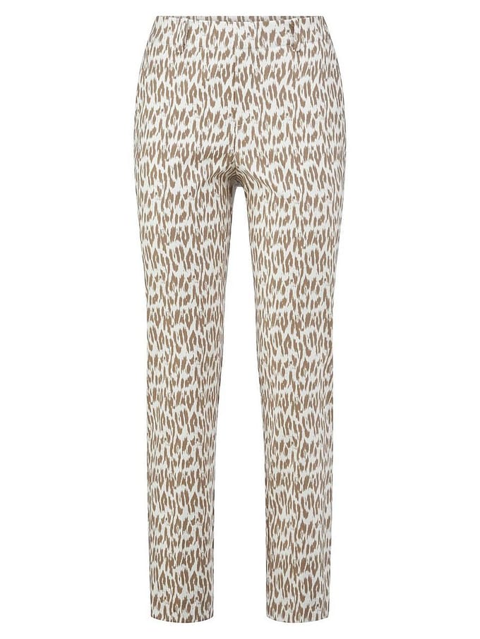 Enkellange Slim Fit -7/8-broek Van Peter Hahn beige