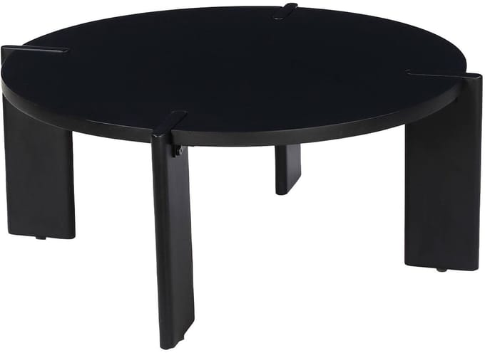 sweeek - Ronde salontafel in massief hout 80cm - reva