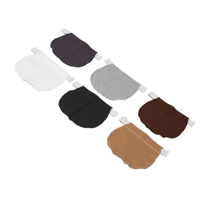 6 Pièces Extenseur de Pantalon Bouton de Taille Coton Boucle Ensemble d'Accessoires Kit pour Ceinture de Robe black