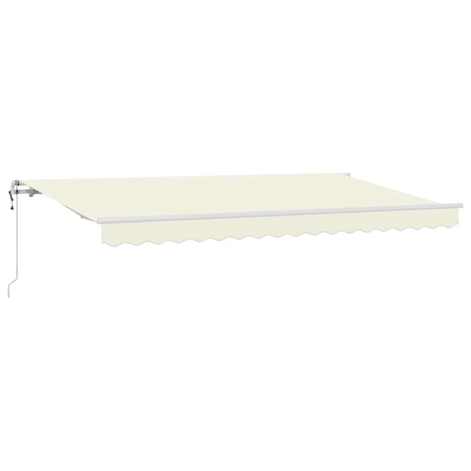 vidaXL - Uitschuifbare - luifel - Crème - 350 - x - 200 - cm - Stof
