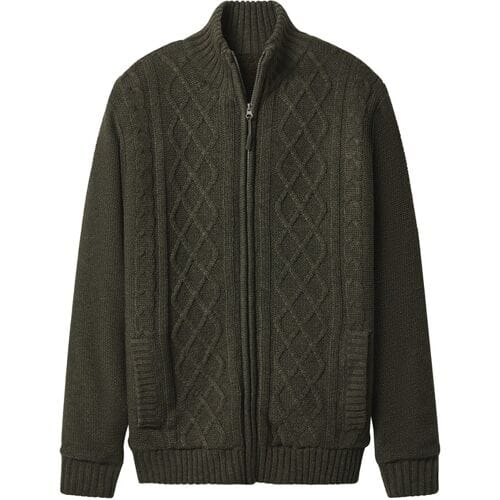 ESMARA MEN Gebreid heren vest (Olijfgroen, M)