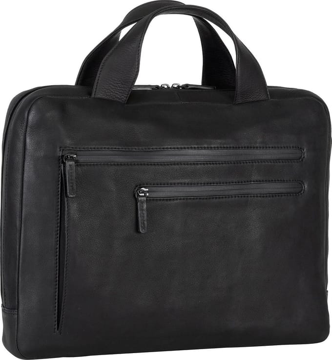 Leonhard Heyden Den Haag laptoptas 1-vaks 13 inch - Zwart