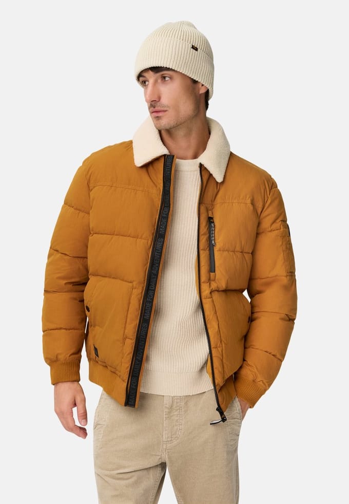 camel active Blouson met afneembare kraag - Maat menswear-48 - Geel
