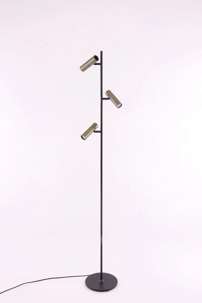 Vloerlamp LED Trend 160cm Zwart Brons Mini GU10