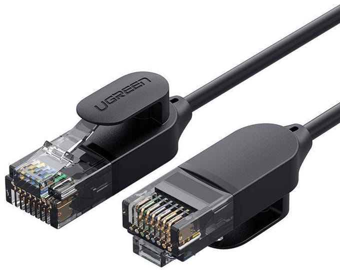 Ugreen Nw122 Ethernet Rj45-Netwerkkabel, Cat.6A, Utp, 1,5 M (Zwart)