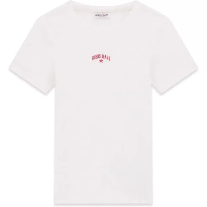 Guess  T-shirt Korte Mouw GJ SS CN RIB EMBRO