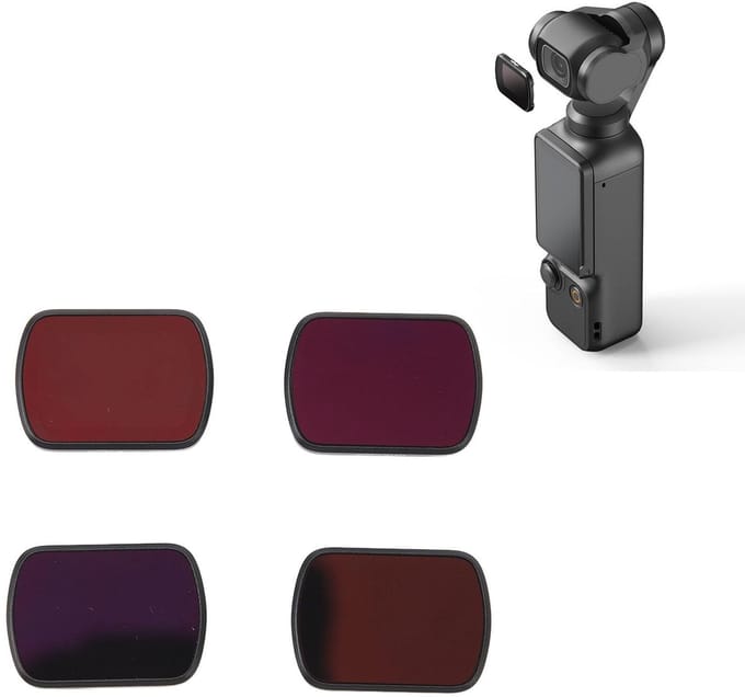 JHUBERS - Magnetische ND-filterset - ND-filters - Superieure beeldkwaliteit - 4-pack - Creatieve workflow - Actiecamera-accessoires - Geschikt voor...