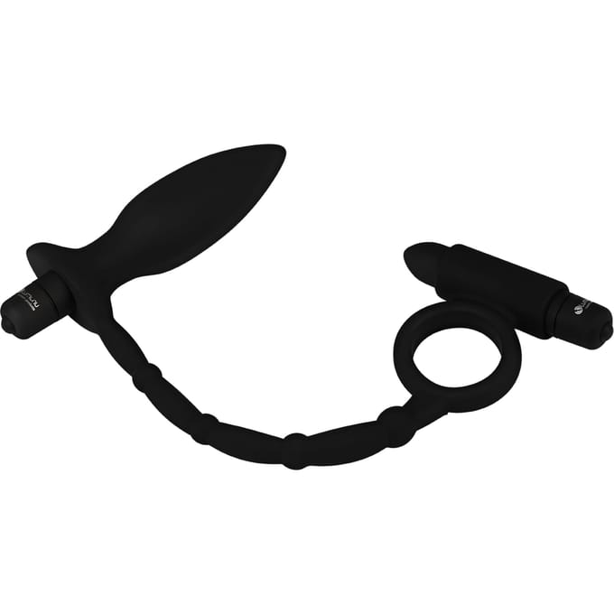 'Deluxe Lumunu Anaalplug & Penisring - Anaalgel', 25 cm