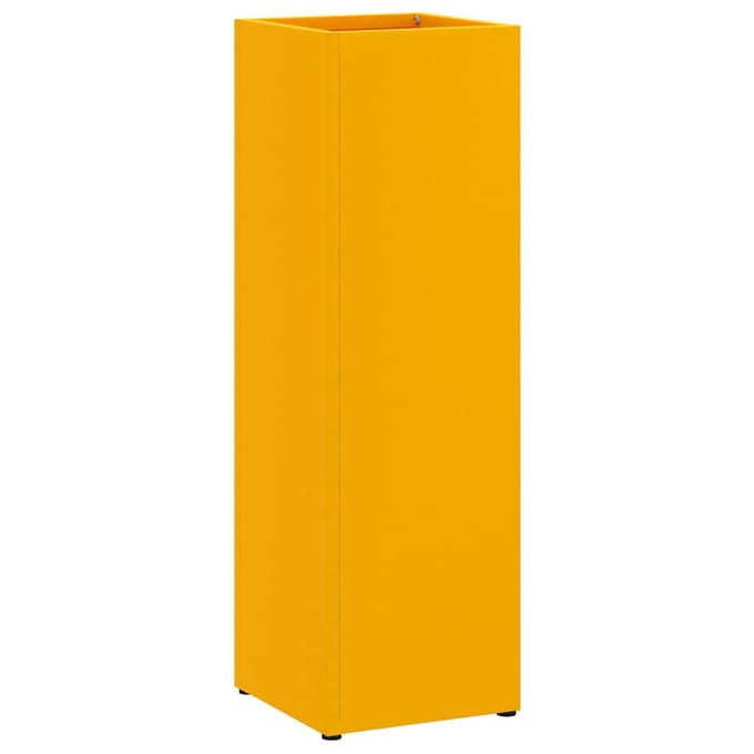 vidaXL - Regen - Paraplu - Stand - Mosterdgeel - 15,5 - x - 15,5 - x - 49 - cm - Staal