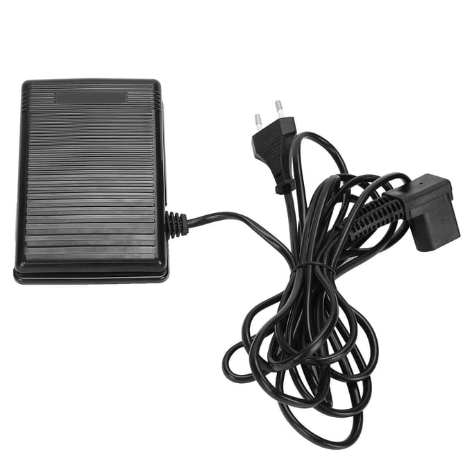 Naaimachine Voetpedaal Multifunctionele Controller 3-pins Stekker met 2m6.6ft Snoerlengte EU Plug black
