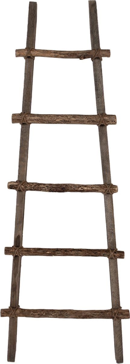 Clayre & Eef Handdoekhouder 140 cm Bruin Hout