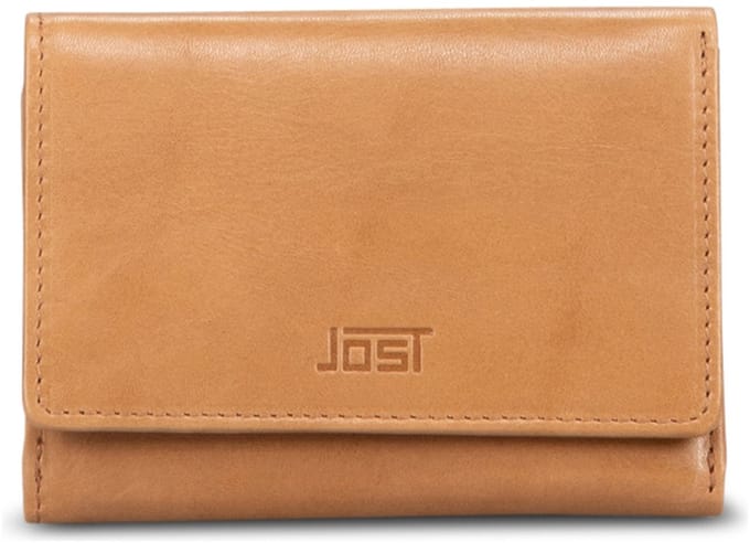 JOST Leren portemonnee Rana Wallet Cognac Lichtbruin