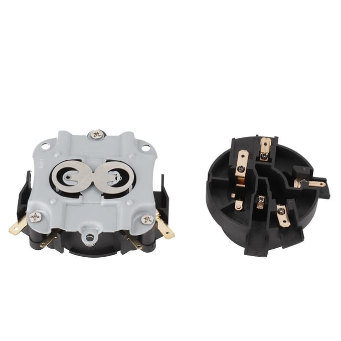 Onderdelen voor elektrische waterkoker Thermostaatschakelaar KSD688-5 Plus Waterkokervoet KSD368-5 Vervangend onderdeel black