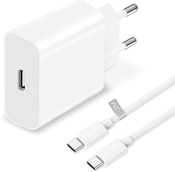 Chargeur Rapide Iphone 15, 25W Chargeur Usb C Rapide Avec 2M Usb C Cable Chargeur Pour Iphone 15 Pro Max/15 Plus/15,Ipad Pro/[J590]