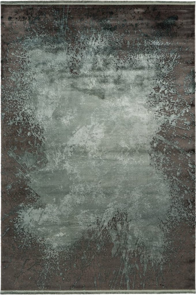 Laagpolig Vloerkleed | Tapijt | Elysee | Abstract | Onyxgroen | 80x150 cm