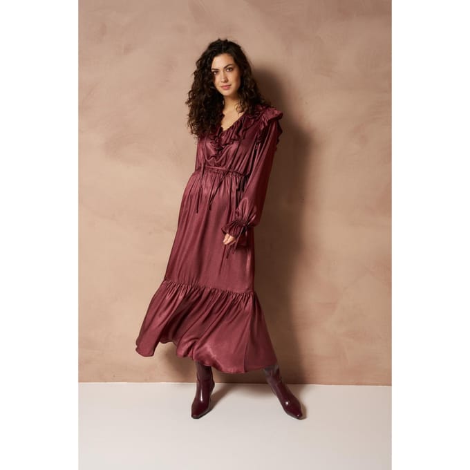Jurk Izla - Maxi Boho | Brick Red