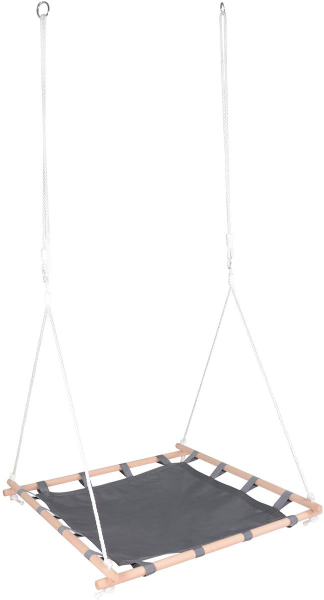 Small Foot - Nestschommel met Houten Frame, 100x100cm