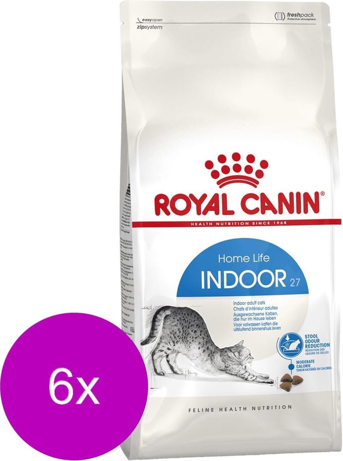 Royal Canin Indoor 27 - Kattenvoer - 6 x 2 kg