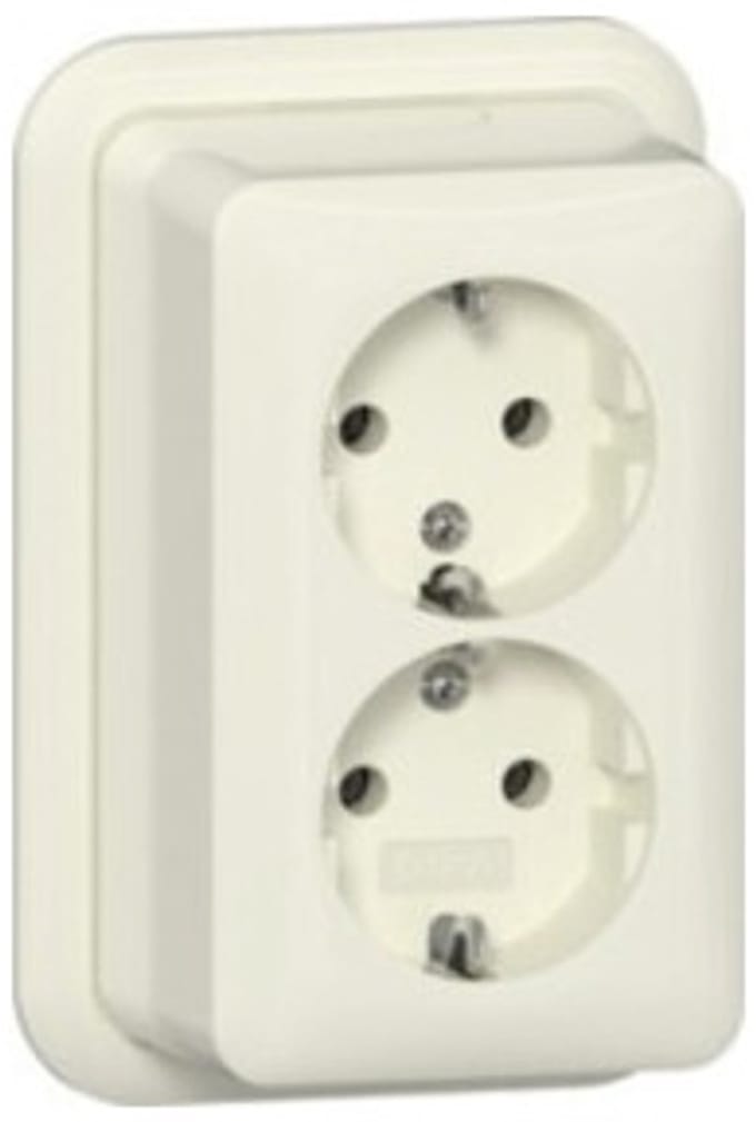 Gira Dubbele Wandcontactdoos Met Randaarde - 16 A - 250 V