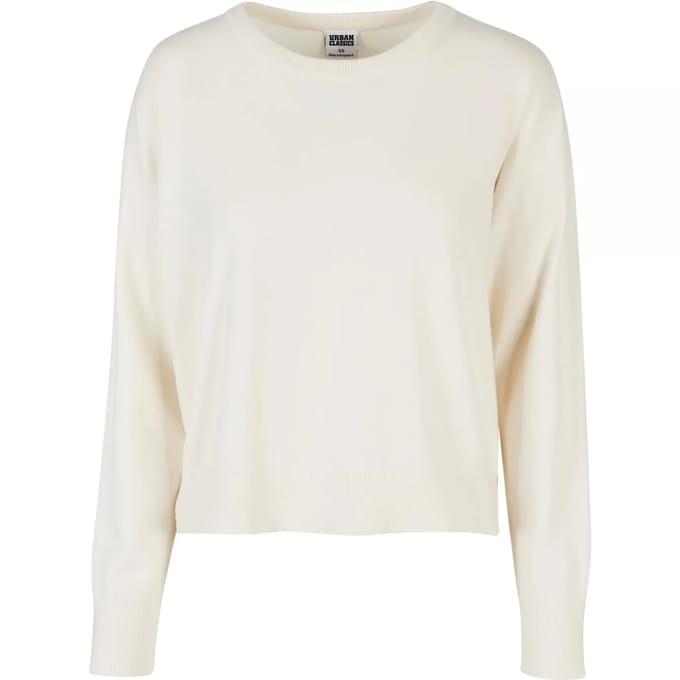Urban Classics - Ladies EcoVero Oversized Basic Sweater/trui - L - Ivoorkleurig