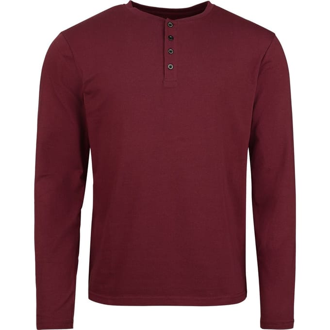 R.E.D. Rock-Engineered Design Rood overhemd met lange mouwen en knoopsluiting - Heren - L