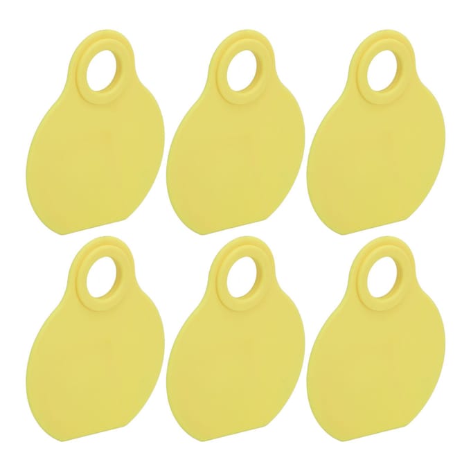 50 stuks Vee Halslabels TPU Hoge Duurzaamheid Flexibiliteit QR Code Blanco ID-tag voor Veehouderij Management beige