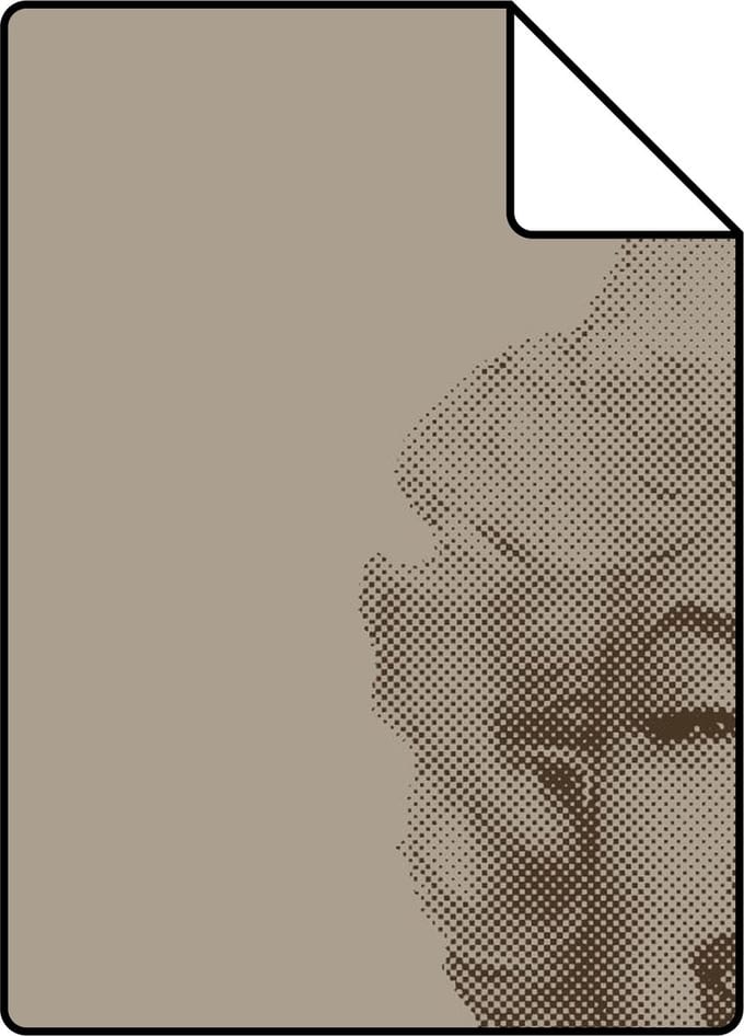 Proefstaal Origin Wallcoverings behang Marilyn Monroe glanzend brons - 26,5 x 21 cm - 326351-S