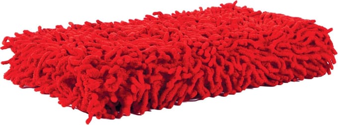 Badmat 50x80 cm Chenille Rood col 2566 - 1 stuks