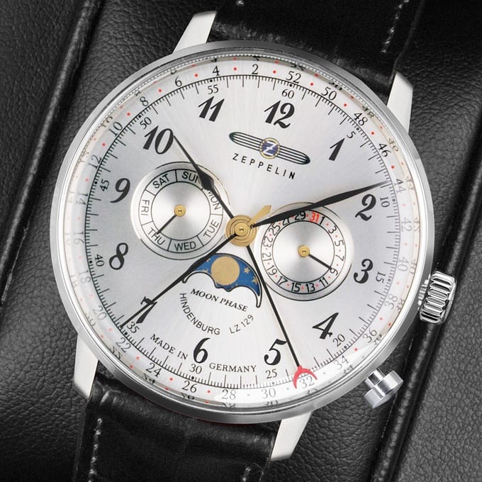 Zeppelin LZ 129 Hindenburg 7036-1 LZ 129 Hindenburg Mondphase Horloge